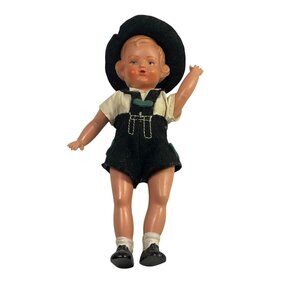 Antique Hard Plastic German 6" "PlasticBaby" Baby Doll